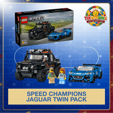 LEGO Speed champions set 77264 Jaguar Project 7 & Land Rover Defender
